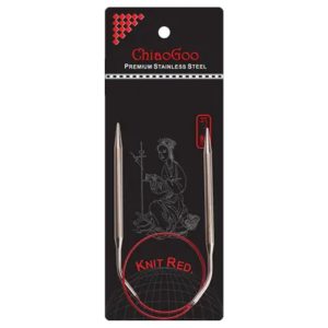 Спиці ChiaoGoo Knit Red 60 см кругові стальні